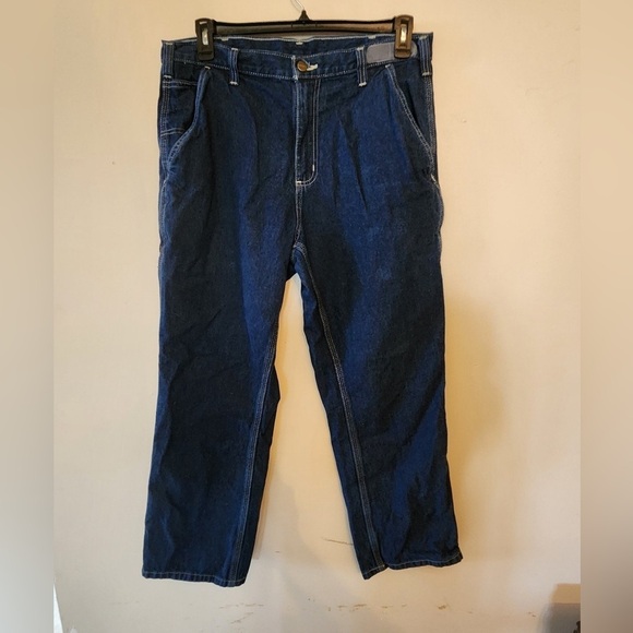 Men’s Carhartt 382-83 Carpenter Dungaree Fit Work Jeans 34x28 lot of 3 - Picture 1 of 6